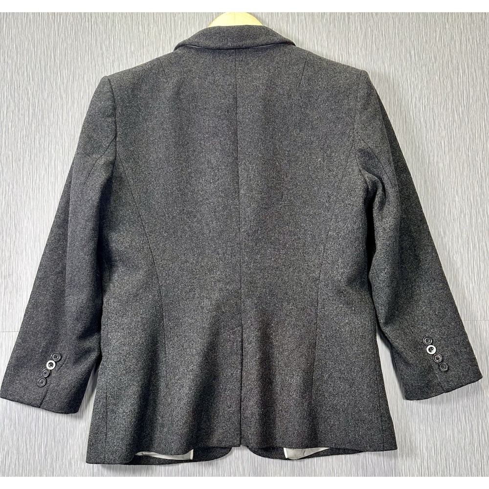 Banana Republic Gray Suit Size 12 Womens Wool Blend Lined Career Business - Picture 2 of 9